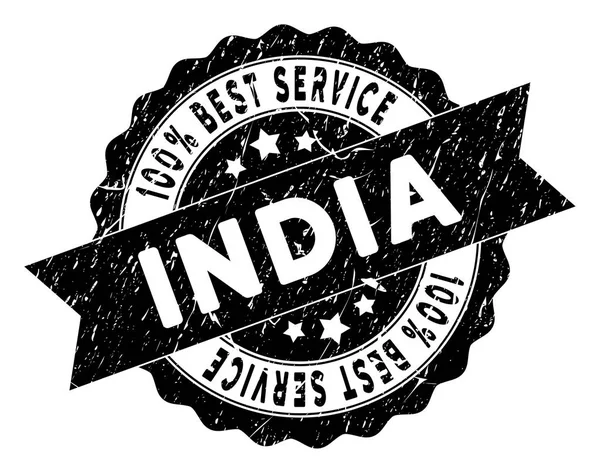 India legjobb szolgáltatás bélyegző karcos stílus — Stock Vector