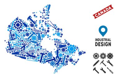 Ekipman Kanada harita mozaik