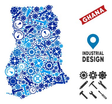 Atölye Gana harita kompozisyon