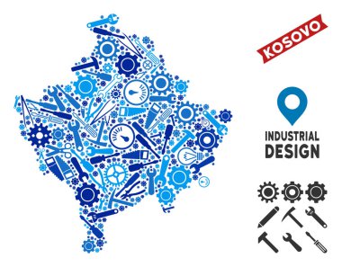 Enstrüman Kosova harita kolaj