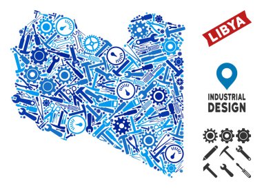 Atölye Libya harita mozaik