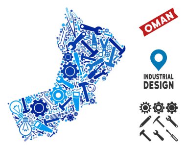 Ekipman Umman harita mozaik