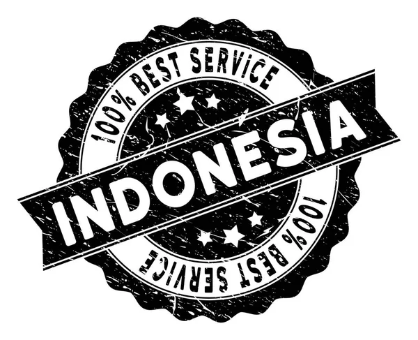 Ινδονησία καλύτερη υπηρεσία γραμματοσήμων με υφή σκόνης — Διανυσματικό Αρχείο