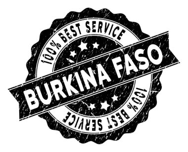 Burkina Faso en iyi hizmet damgası toz tarzı ile