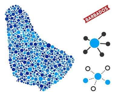 Barbados Haritası bağlantıları kolaj