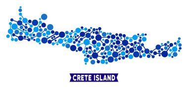 Girit Adası harita bağlantıları kompozisyon