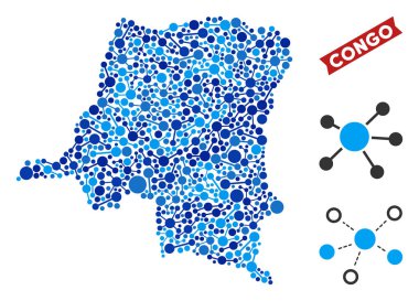 Demokratik Cumhuriyeti Kongo harita bağlantıları kolaj