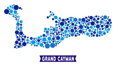 Grand Cayman Adaları'ndaki harita bağlantıları kompozisyon