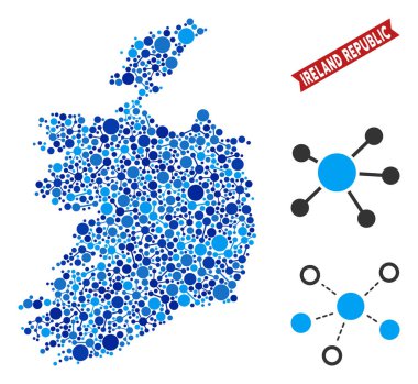 İrlanda Cumhuriyeti harita bağlantıları kompozisyon