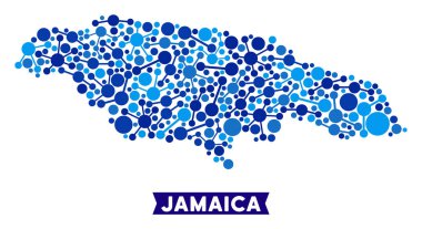 Jamaika haritası bağlantıları kompozisyon