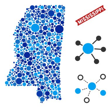 Mississippi State harita bağlantıları kompozisyon