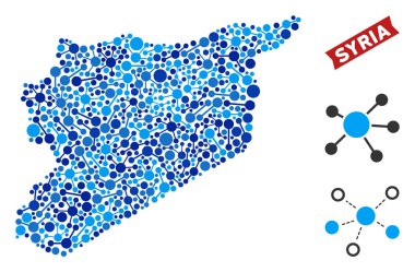 Suriye harita bağlantıları mozaik