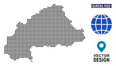 Nokta Burkina Faso Haritası