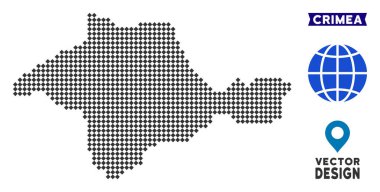 Pixelated Kırım harita