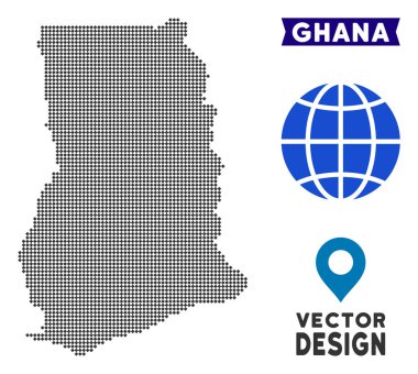 Noktalı Gana harita