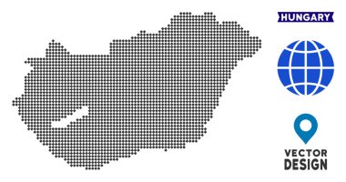 Noktalı Macaristan Haritası