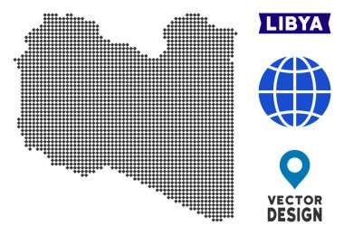 Noktalı Libya Haritası