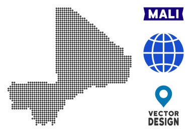 Pixelated Mali Haritası