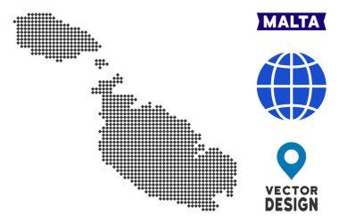 Nokta Malta Adası Haritası