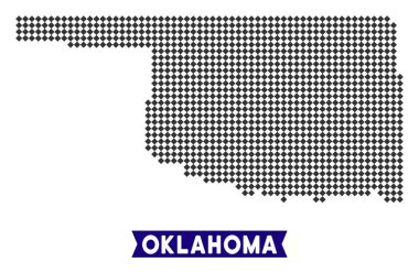 Nokta Oklahoma eyalet harita