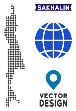 Nokta Sakhalin Adası Haritası