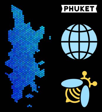 Mavi altıgen Phuket göster