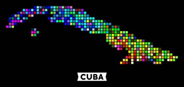 Renkli nokta Küba Haritası