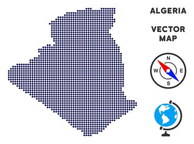 Noktalı Cezayir Haritası