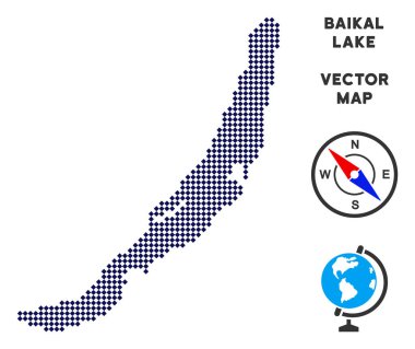Noktalı Baykal Gölü harita
