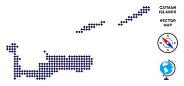 Noktalı Cayman Adaları Haritası