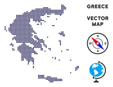 Noktalı Yunanistan Haritası