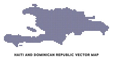 Nokta Haiti ve Dominik Cumhuriyeti haritası