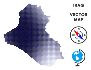Noktalı Irak Haritası