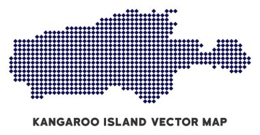 Pixelated Kanguru Adası Haritası