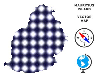 Nokta Mauritius Adası Haritası