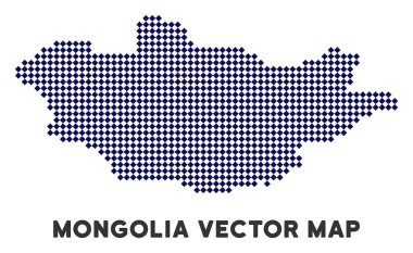 Noktalı Moğolistan Haritası