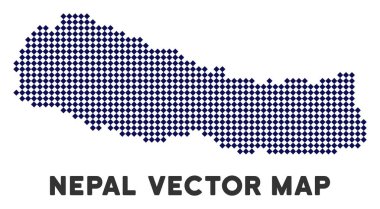 Noktalı Nepal Haritası