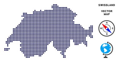 Pixelated Swissland harita