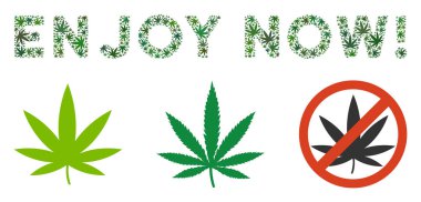 Şimdi resim yazısı kolaj ot yaprakları bir zevk