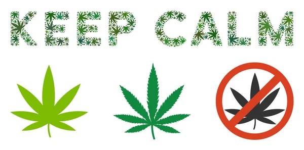 Sakin etiket kompozisyon ot yaprakların tutmak