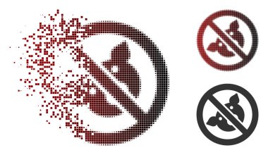 Rendelenmiş piksel yarı ton domuz simgesi yasaklandı