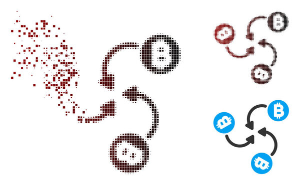 Исчезнувшая биткойн-икона Pixel
