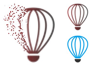 Dağınık piksel yarı ton Aerostat simgesi