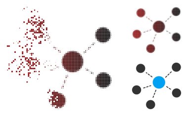 Işıltı piksel noktalı resim bağlantıları simgesi