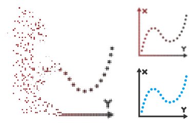 Kaybolan piksel noktalı resim çizim simgesini noktalı