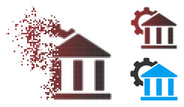 Çözünmüş piksel yarı ton banka ayarları simgesi