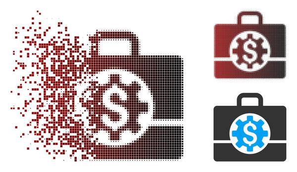 Передвижной значок Pixel Halftone Bank
