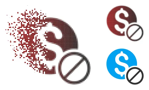 Sparkle Pixel Halftone gratis gratis pictogram — Stockvector