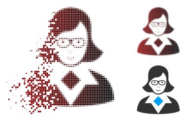 Kaybolan piksel noktalı resim öğretmen hanım simgesi