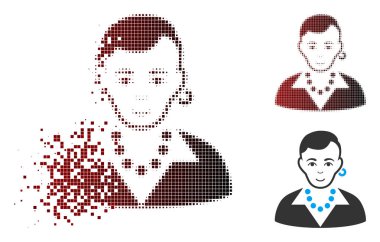 Işıltı piksel yarı ton Trendy eşcinsel simgesi